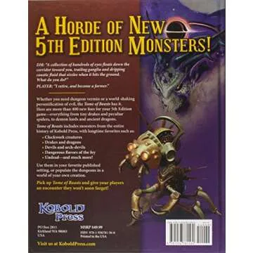 Kobold Press Tome of Beasts - A Massive Collection of D&D 5E Monsters