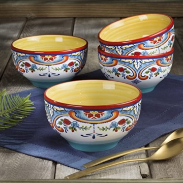 Zanzibar 16 Piece Dinnerware Set - Floral Design