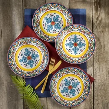 Zanzibar 16 Piece Dinnerware Set - Floral Design