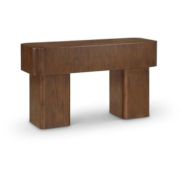 Meridian Furniture Oakmont Collection Art Deco Console Table - Rich Brown Finish