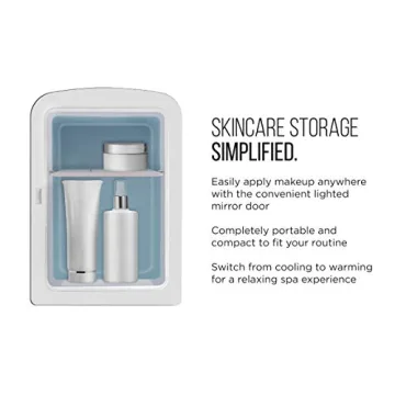 Stylish Chefman Mini Fridge for Skincare & Makeup Storage