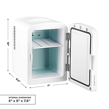 Stylish Chefman Mini Fridge for Skincare & Makeup Storage