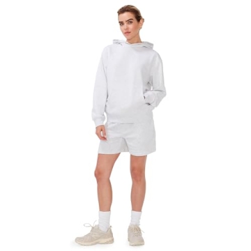 KUT & SO Women’s Cozy Fleece Pullover Hoodie in Heather Gray