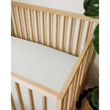 Soft Muslin Cotton Fitted Crib Sheets for Babies 28x52