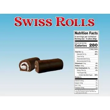 Little Debbie Swiss Rolls, 12 Twin-Wrapped Cake Rolls, 13.0 oz Box, Pack of 0ne (1)