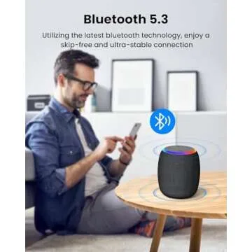 ZICOROOP Waterproof Portable Bluetooth Speaker - 15W Sound