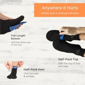 NatraCure Cold Therapy Socks for Foot Pain Relief