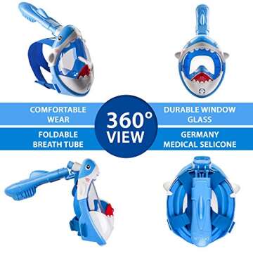 DIVELUX Full Face Snorkel Mask - Premium Gear for Div