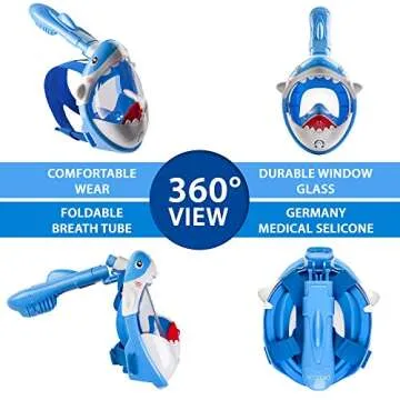 DIVELUX Full Face Snorkel Mask - Premium Gear for Div