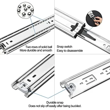 VIVEGO 30 Inch Heavy Duty Drawer Slides for Easy Installation
