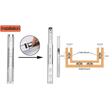 VIVEGO 30 Inch Heavy Duty Drawer Slides for Easy Installation