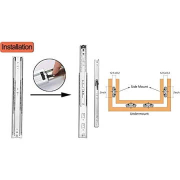 VIVEGO 30 Inch Heavy Duty Drawer Slides for Easy Installation