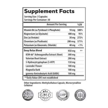 Ideal Infusion Nighttime Recovery & Deep Sleep Supplement: Relaxation and Stress Support - Magnesium...