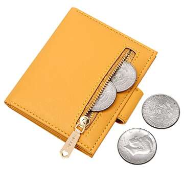 GEEAD Small Wallets for Women Slim Bifold Credit Card Holder