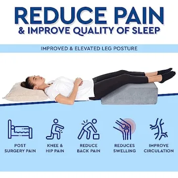 Leg Elevation Pillow - Memory Foam Support for Legs