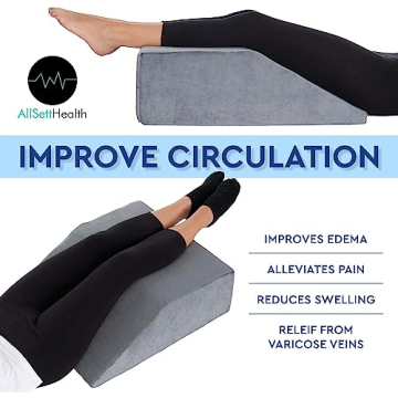 Leg Elevation Pillow - Memory Foam Support for Legs
