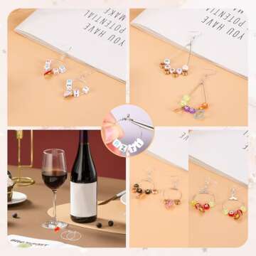 400 Piece Sterling Silver Plated Earring Hooks,Hypoallergenic Earring Making Kit with Beading Hoop Earring Finding Component Accessories,Earring Backs,Jump Rings for Jewelry Making DIY Craft