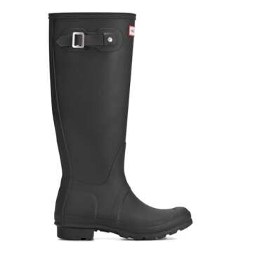 Hunter Womens Original Tall Black Matte Rain Boot - 5 B(M) US