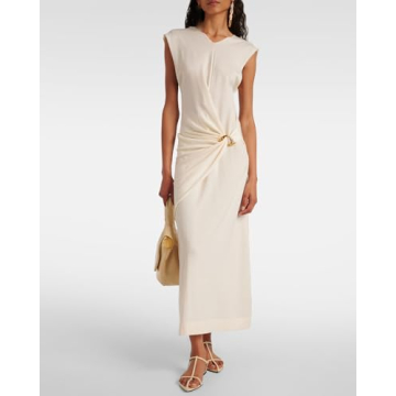 Molozoey CREAM Flat Sandals for Women with Metal Buckle Ankle Strappy Ladies Fashion Slide Sandals Comfortable Summer Open Toe Women Sandals Dressy.