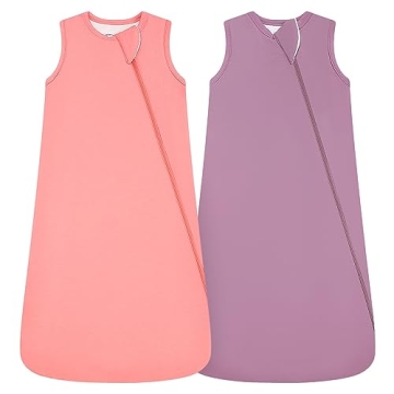 HAPIU Unisex Rayon Made from Bamboo Baby Sleep Sack TOG 1.0, 2-Way Zipper YKK, Wearable Blanket Baby...