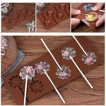 Ancefine Silicone Lollipop Molds for Easy Candy Making