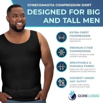 QORE LOGIQ Compression Shirt for Men - Shapewear Top