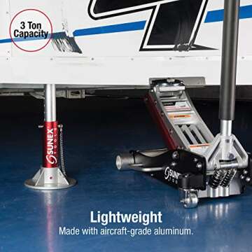 SUNEX TOOLS 6603ASJ 3 Ton Aluminum Lift
