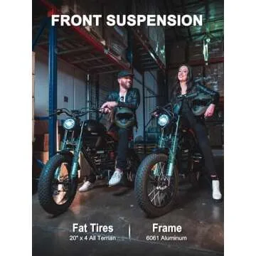 HAOQI 1000W Electric Bike with 52V Removable Battery