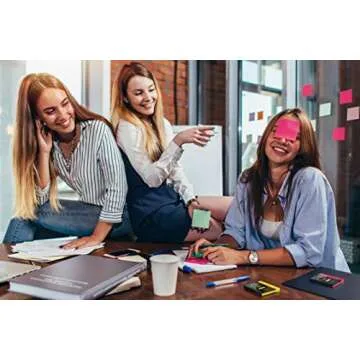 ARTEZA Sticky Notes, 48 Pads, 100 Sheets Each, 3 x 3 Inches, 6 Assorted Colors, Re-Adhesive, Office Supplies for To-Do Lists, Reminders, and Studying