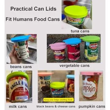 Pet Food Can Covers-Comtim 3 Pack Silicone Can Lids Caps for Dog Cat Wet Food,Universal Size Fit Most Standard Size Canned Dog and Cat Food