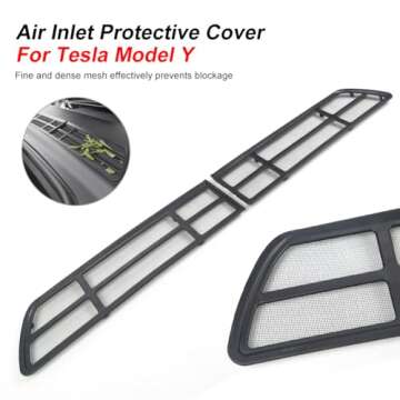 BOHISEN Air Intake Protective Cover for Tesla Model Y 2022 2023 2024 Air Vent Cover Air Intake Vent ...