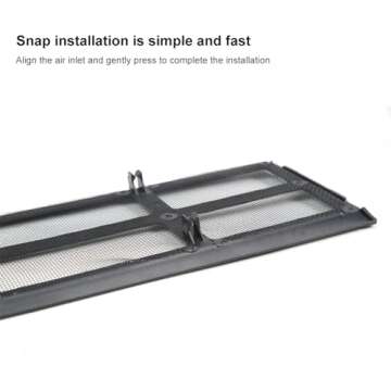 BOHISEN Air Intake Protective Cover for Tesla Model Y 2022 2023 2024 Air Vent Cover Air Intake Vent Grille Cover (Black)