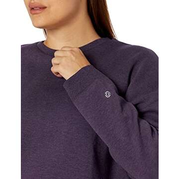 Amazon Brand - Core 10 Women's (XS-3X) Motion Tech Fleece Cropped Sweatshirt