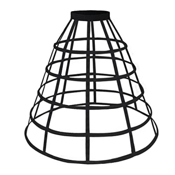 ARTYME KHZQQSY 5 Hoops Pannier Petticoat Women Victorian Bustle Cages Hoop Skirt Cosplay Lolita Unde...