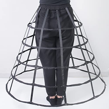Versatile ARTYME 5 Hoops Pannier Petticoat for Women