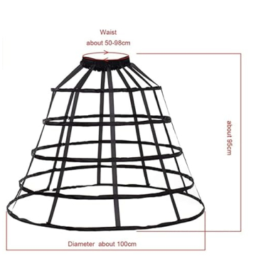 Versatile ARTYME 5 Hoops Pannier Petticoat for Women