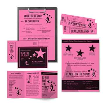 Astrobrights Mega Collection, Colored Cardstock, Neon Pink, 320 Sheets, 65 lb/176 gsm, 8.5" x 11" - MORE SHEETS! (91681)