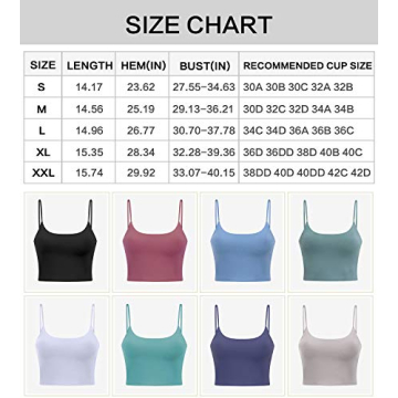 Arlumi Longline Camisole Crop Tank - Fashionable & Comfortable Bra