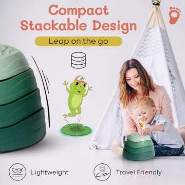 LEAP WITH LUCKY Balance Stepping Stones for Kids - 5 Pcs