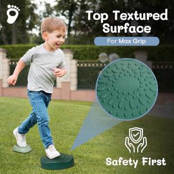 LEAP WITH LUCKY Balance Stepping Stones for Kids - 5 Pcs