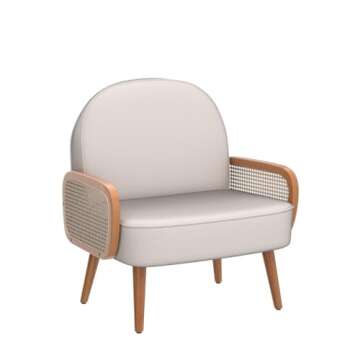 SHINEBOOM Rattan Accent Chairs Set of 2 - Modern Comfort