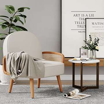 SHINEBOOM Rattan Accent Chairs Set of 2 - Modern Comfort