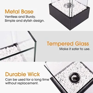 BRIAN & DANY Ventless XL Tabletop Fireplace - Smokeless Fire Pit