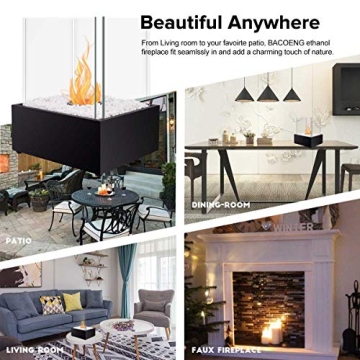 BRIAN & DANY Ventless XL Tabletop Fireplace - Smokeless Fire Pit