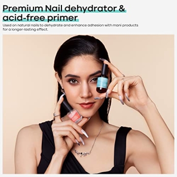 Modelones Nail Prep Dehydrator & Primer Kit for Lasting Manicures