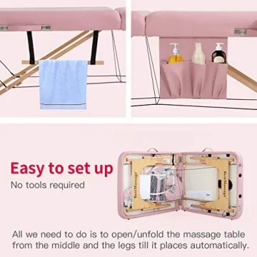 BestMassage Portable Massage Table for Home & Spa