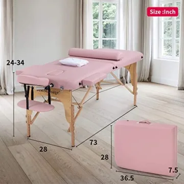 BestMassage Portable Massage Table for Home & Spa