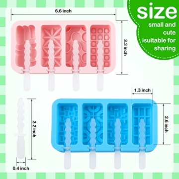 Silicone Popsicle Molds - Love & Braided Shape Set