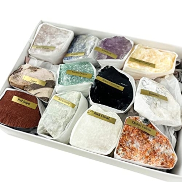 Natural Gemstone Mix 10-15 Raw Crystals Great Gift