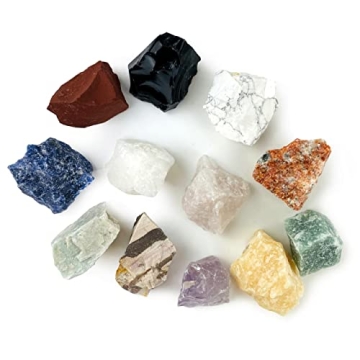 Natural Gemstone Mix 10-15 Raw Crystals Great Gift